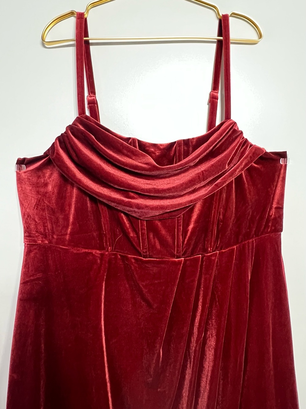 Torrid Faux Corset Velvet Autumn Wedding Guest Dress- Size 20 - Picture 1 of 8
